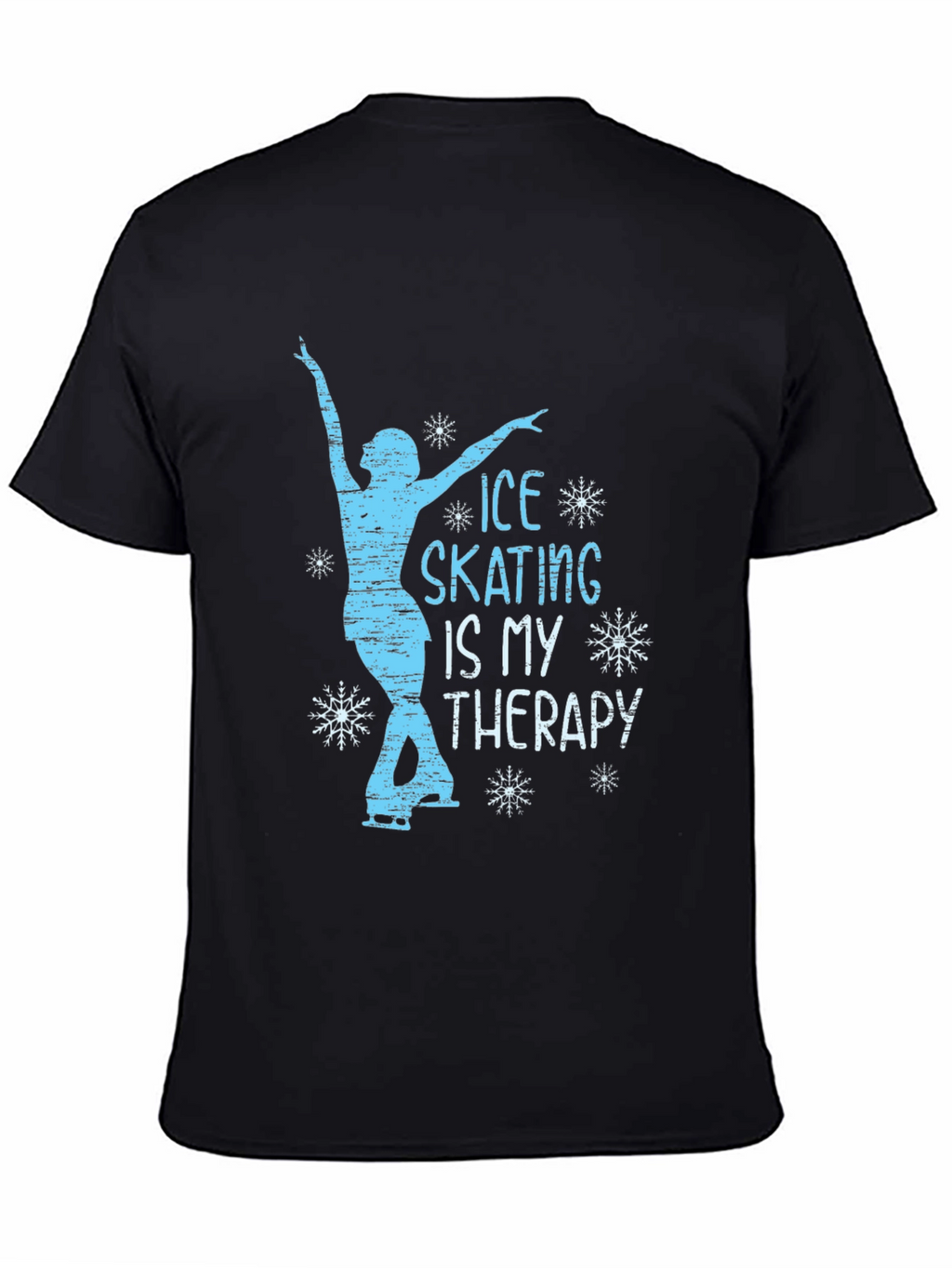 Ice Skating Therapy Graphic T-Shirt