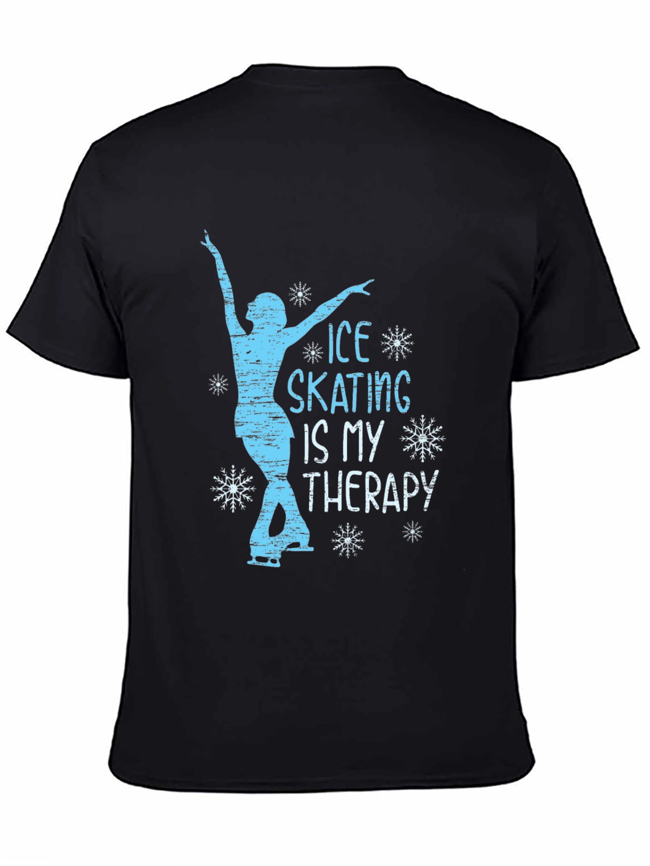 Ice Skating Therapy Graphic T-Shirt