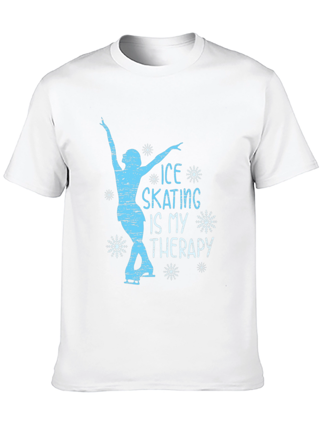 Ice Skating Therapy Graphic T-Shirt