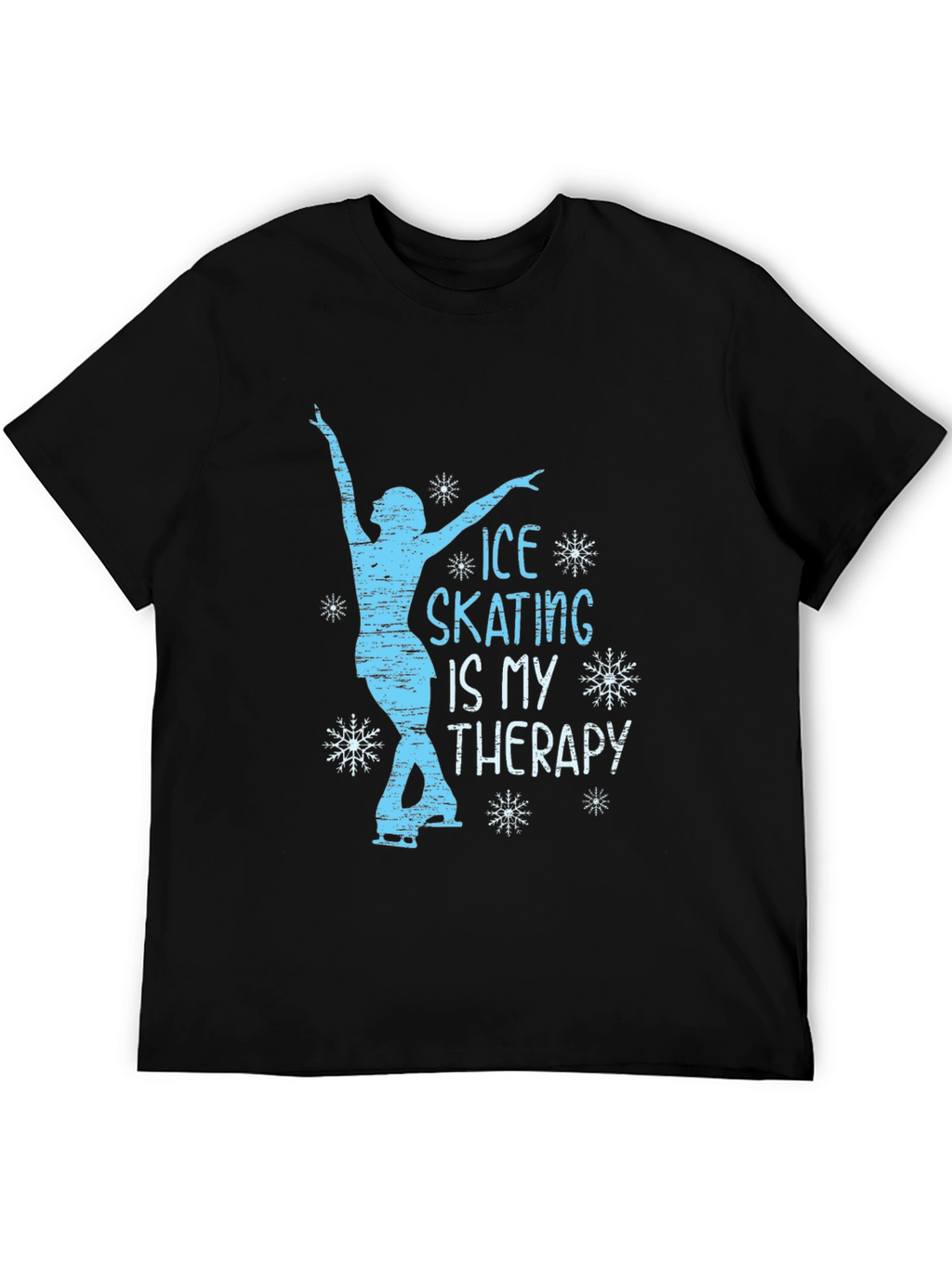 Ice Skating Therapy Graphic T-Shirt