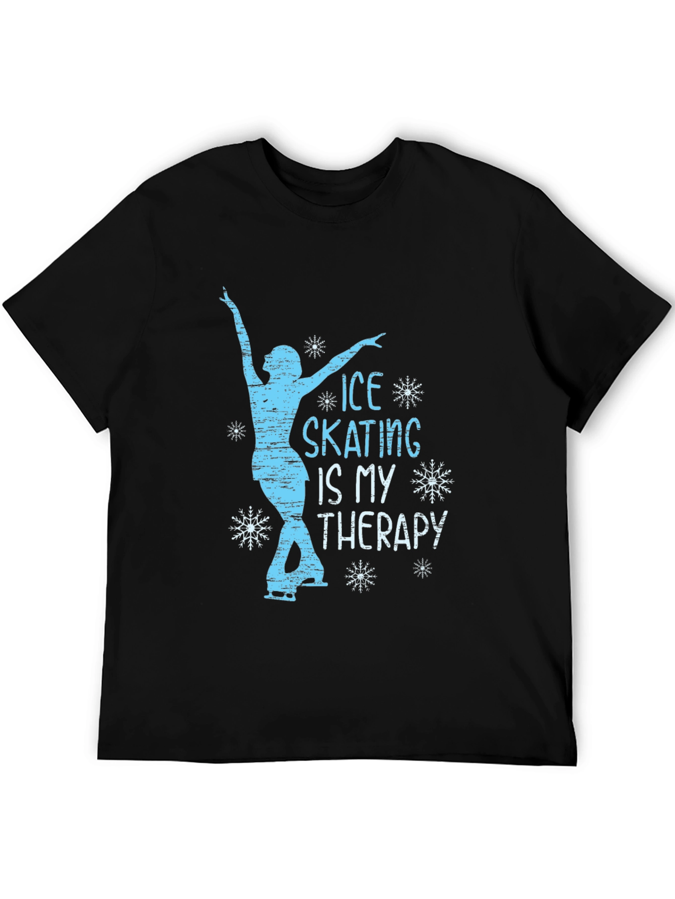 Ice Skating Therapy Graphic T-Shirt