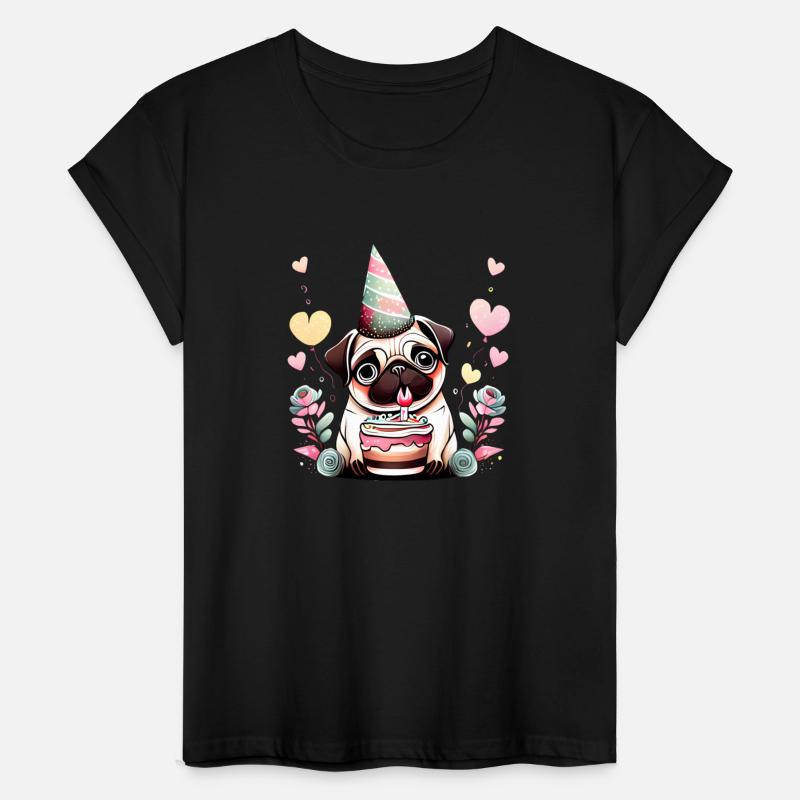 Pug Dog Birthday Party Cake