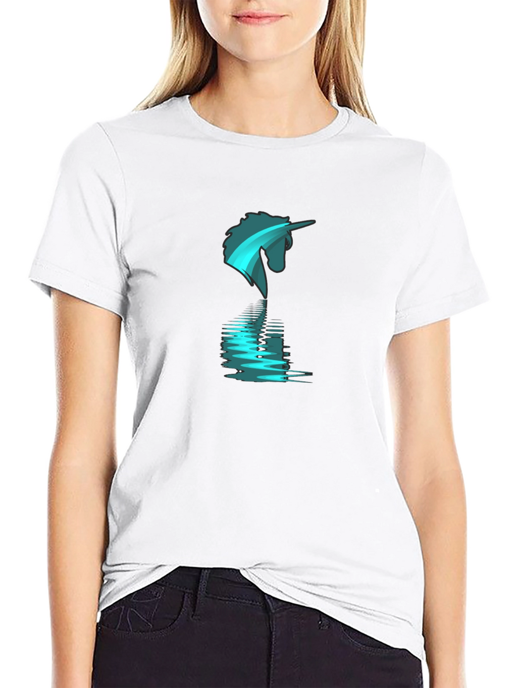 Unicorn Reflection Graphic T-Shirt