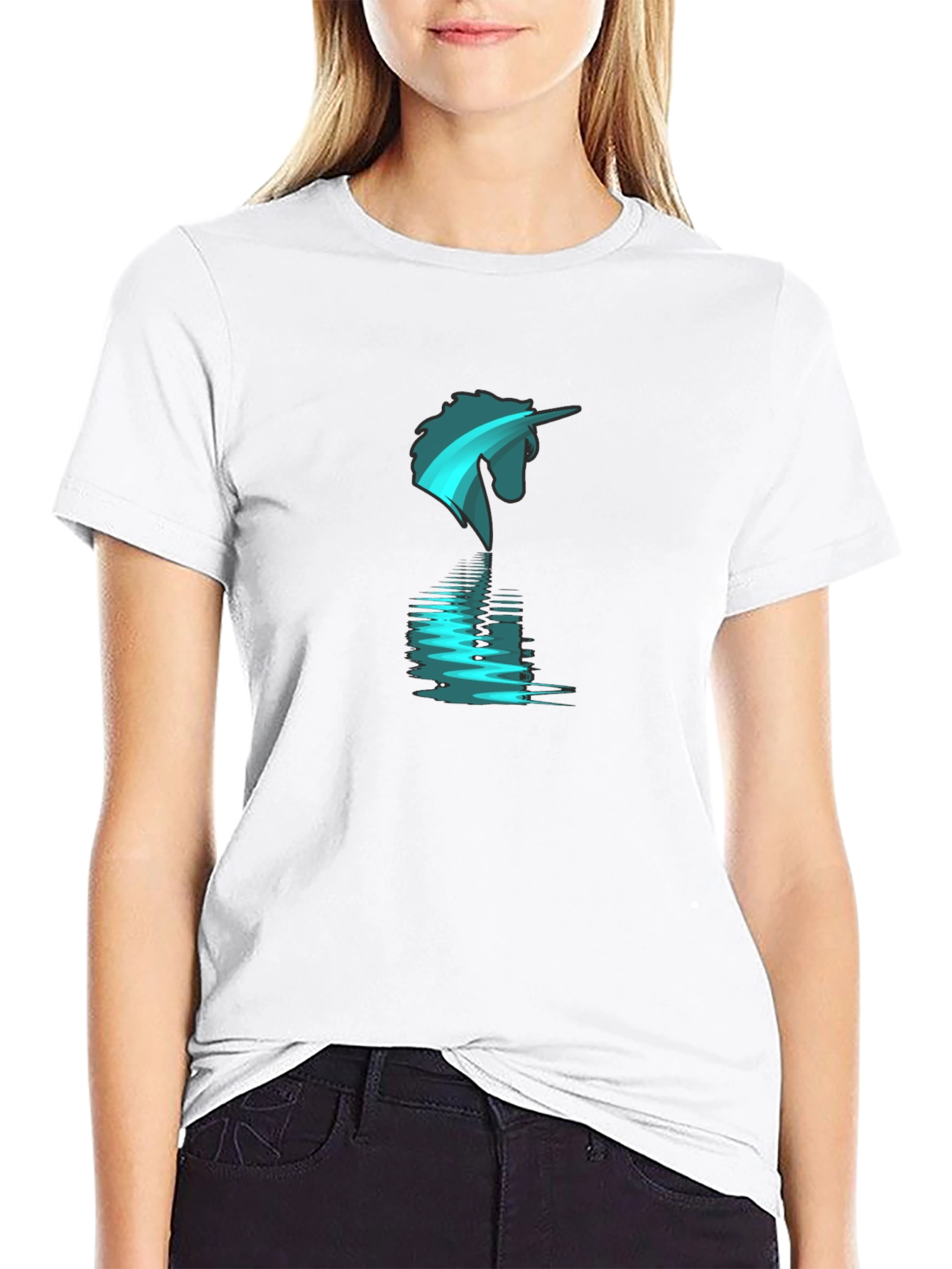 Unicorn Reflection Graphic T-Shirt