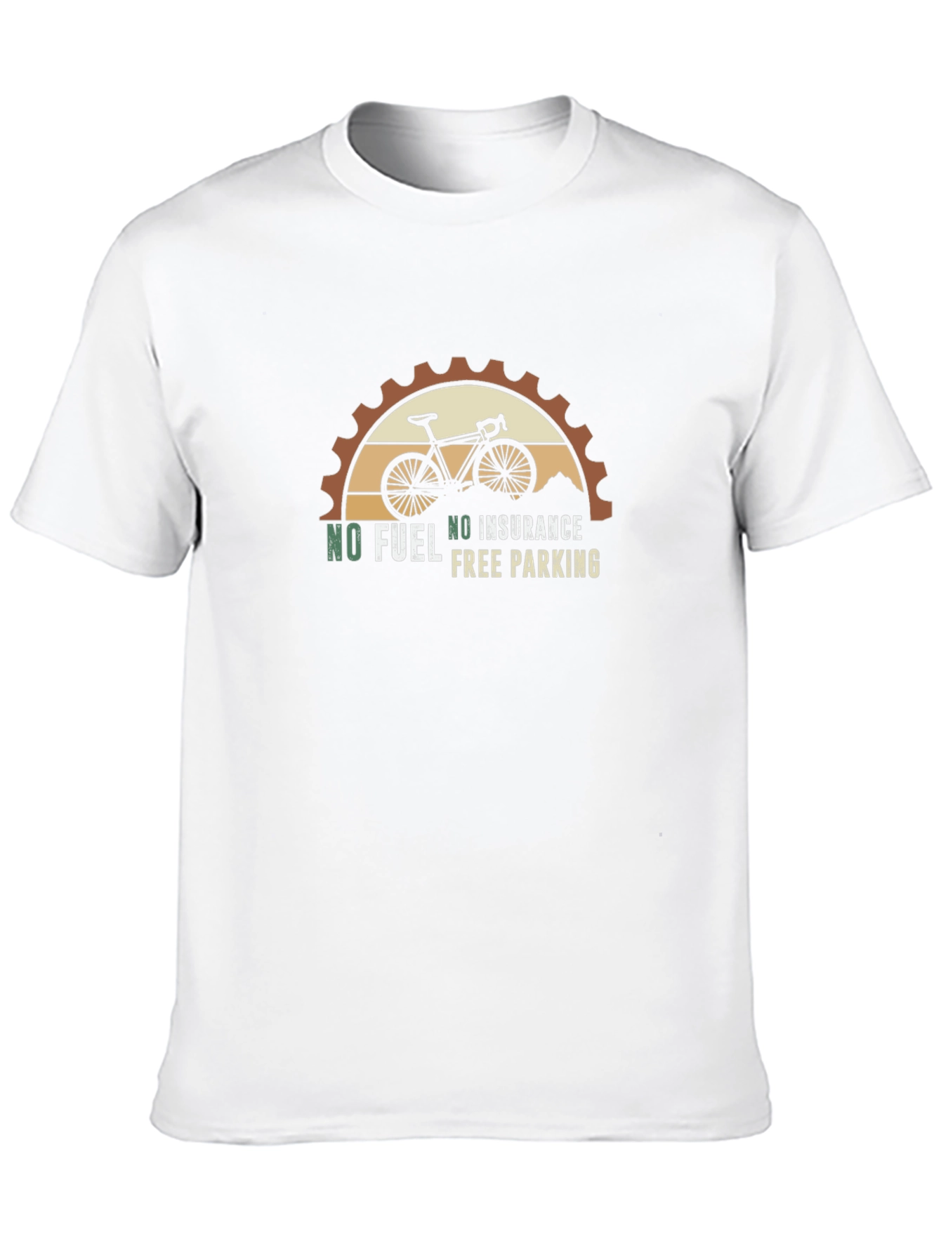 No Fuel No Insurance Free Parking Bike Graphic Tee