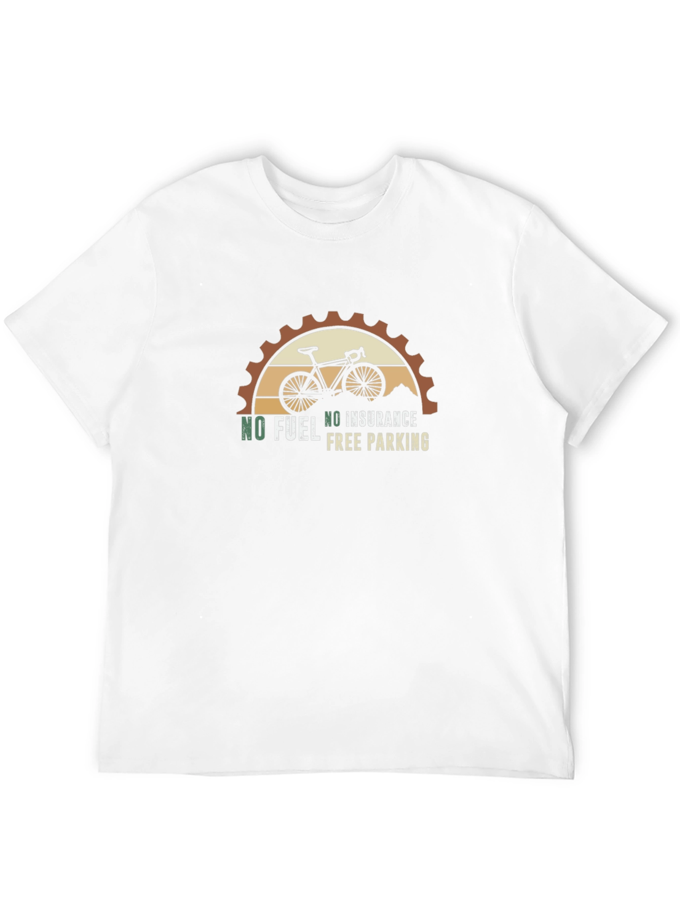 No Fuel No Insurance Free Parking Bike Graphic Tee