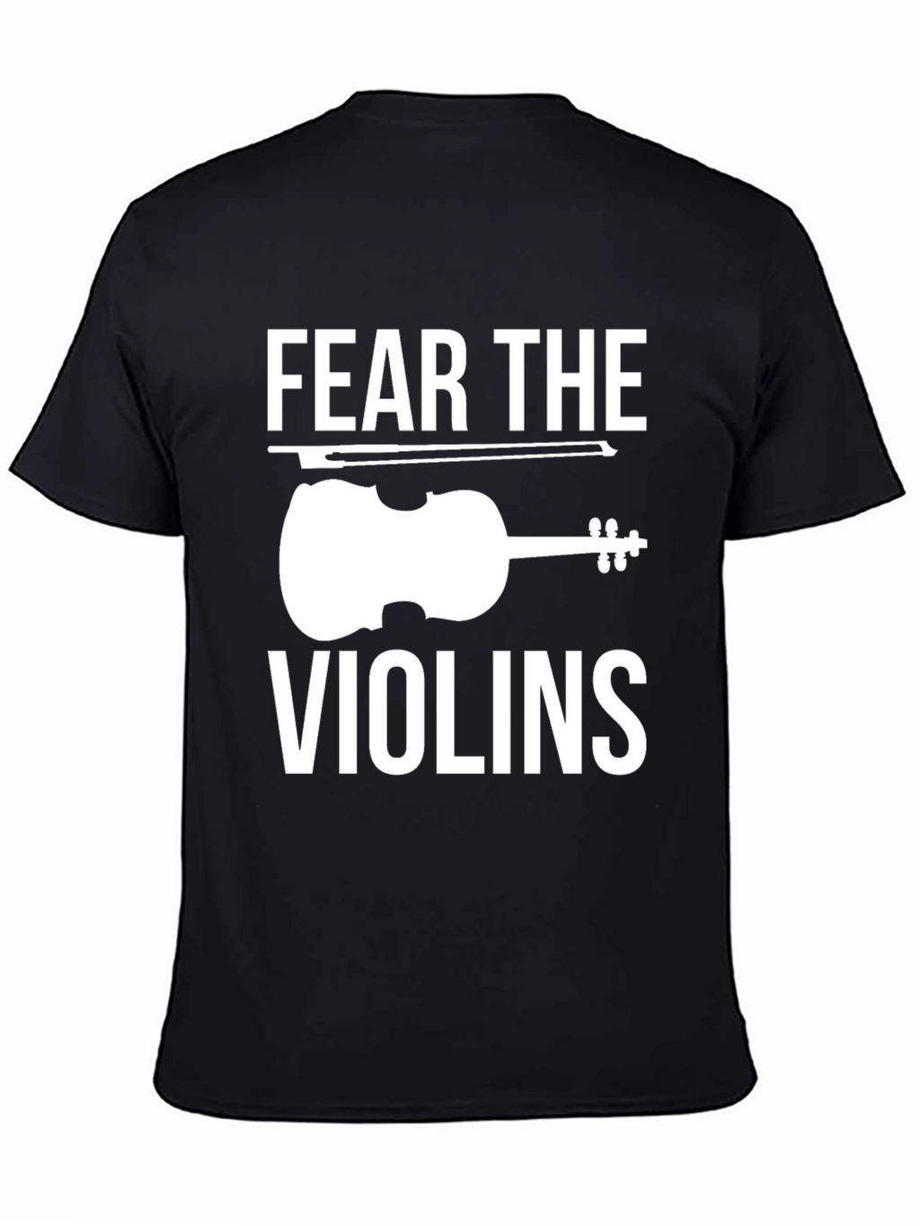 Fear The Violins Black Graphic Tee