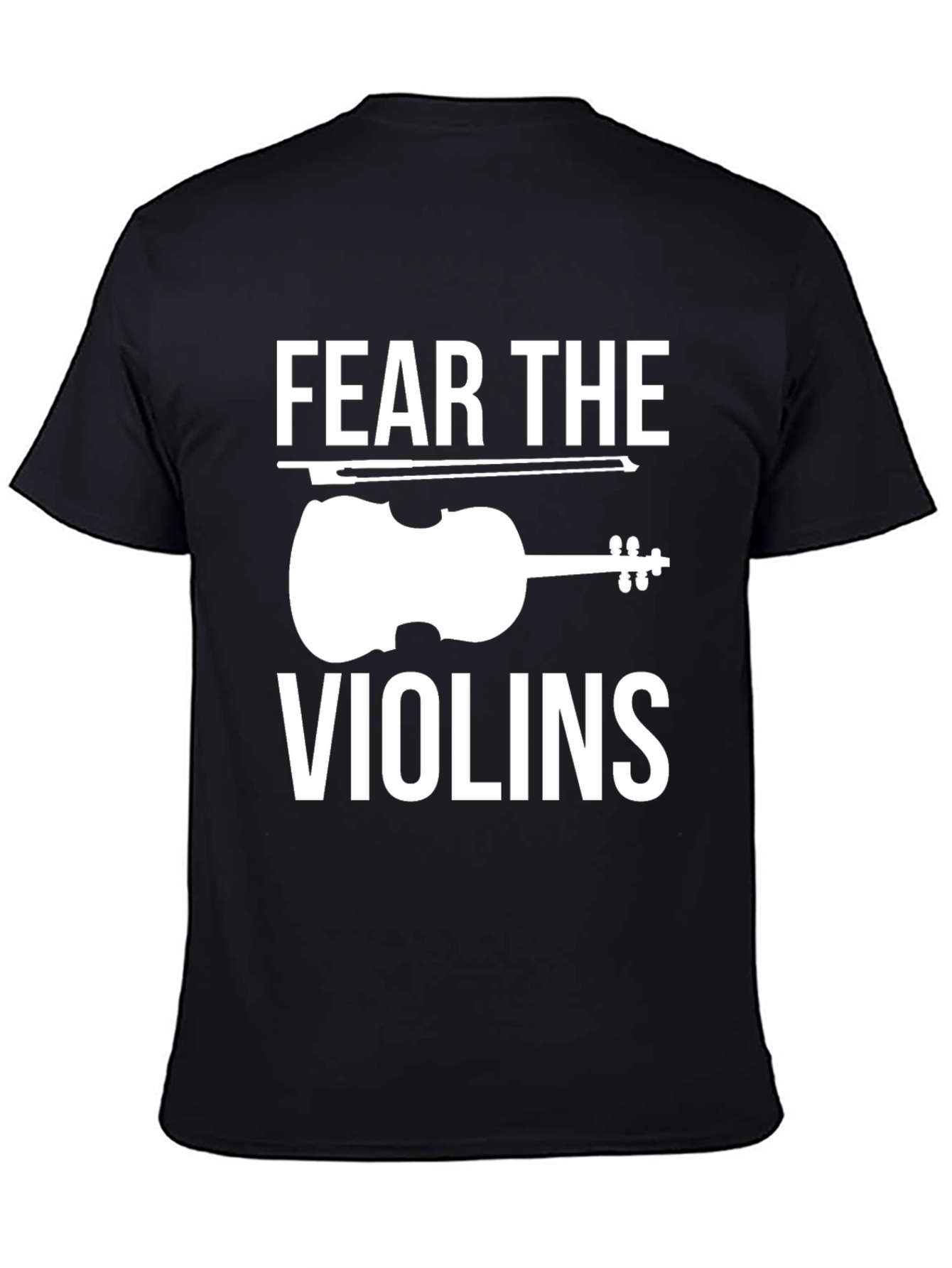 Fear The Violins Black Graphic Tee