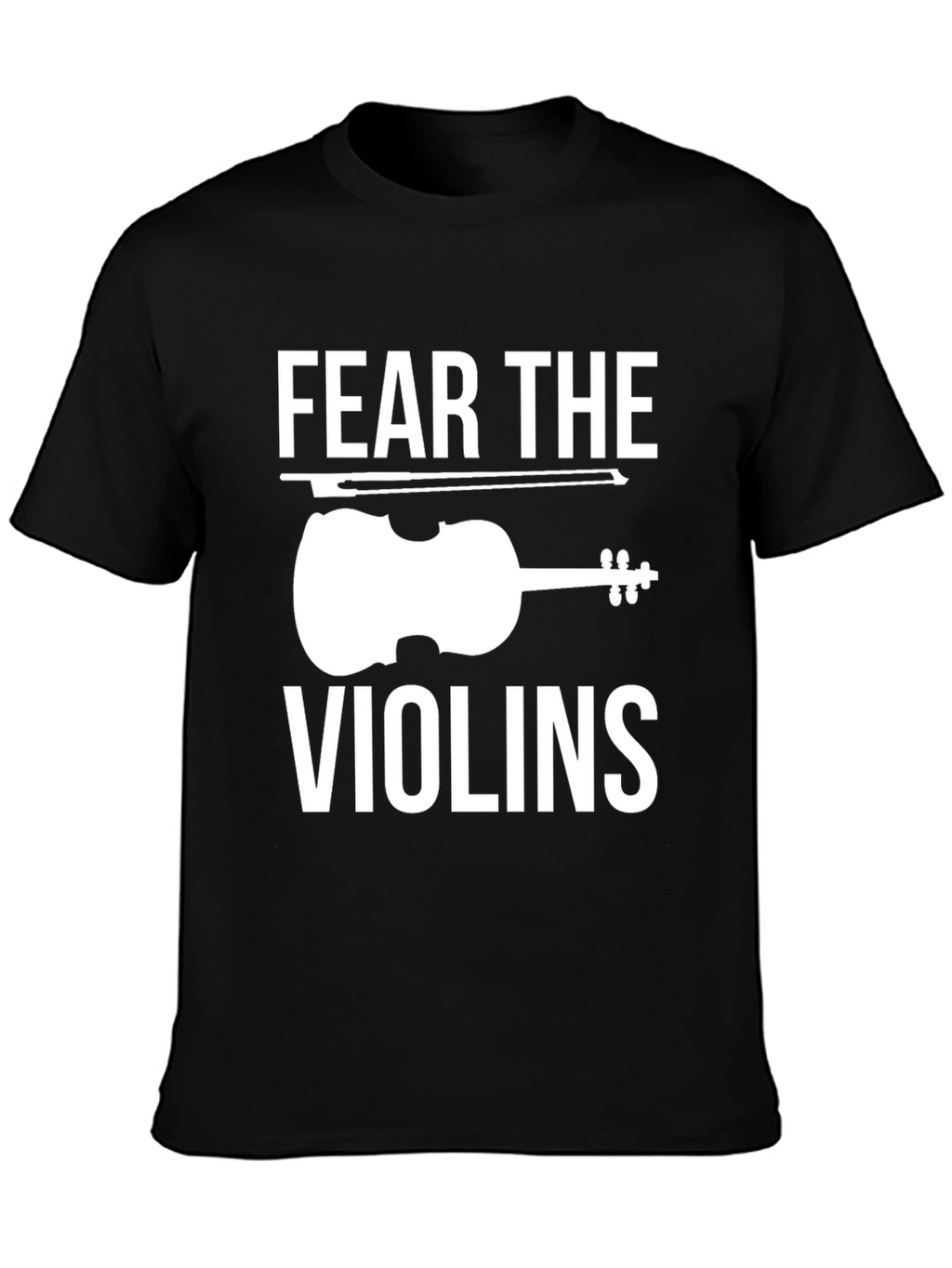 Fear The Violins Black Graphic Tee