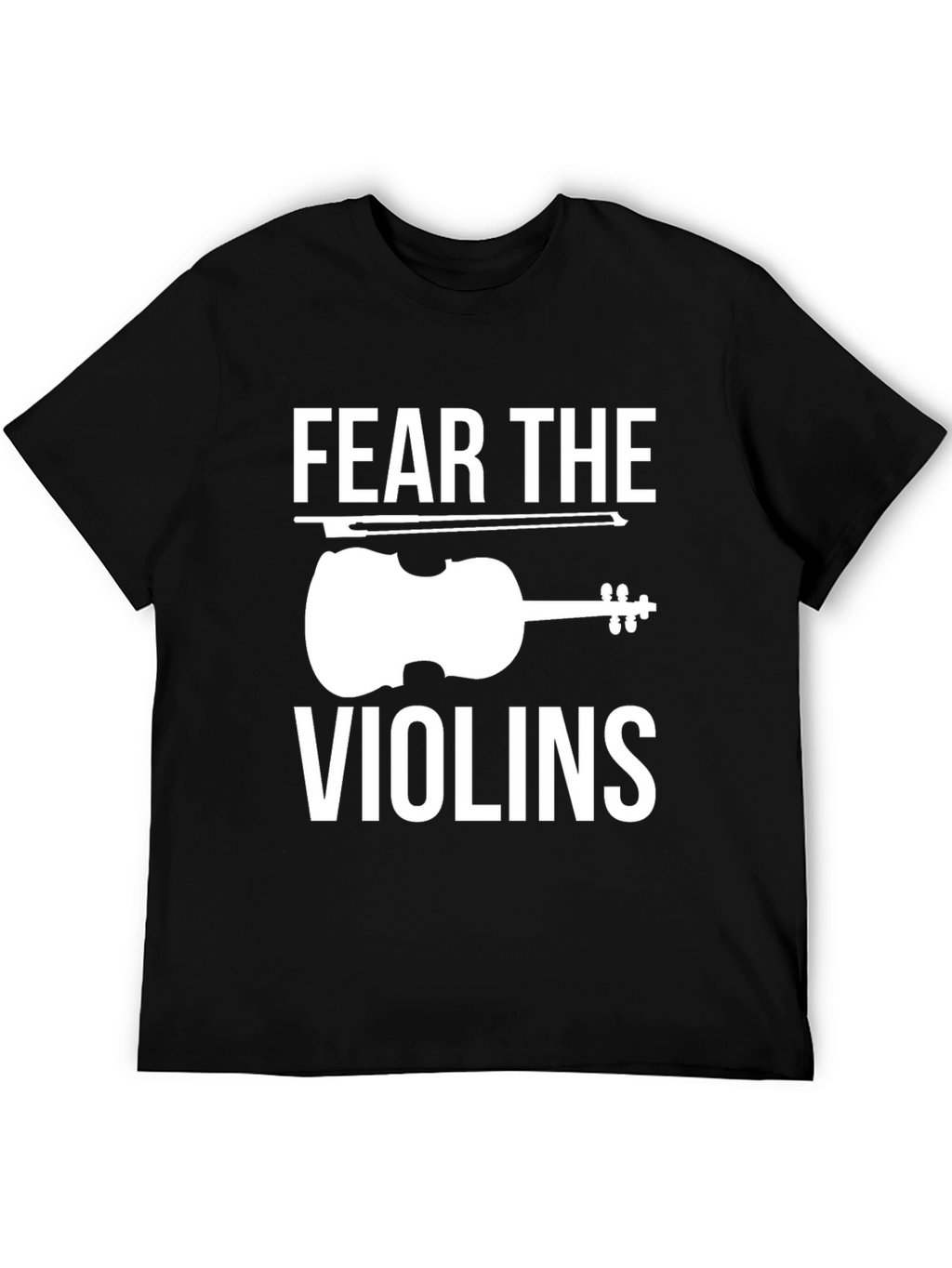 Fear The Violins Black Graphic Tee