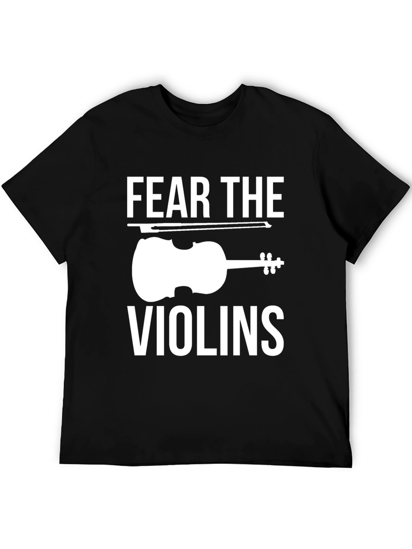 Fear The Violins Black Graphic Tee