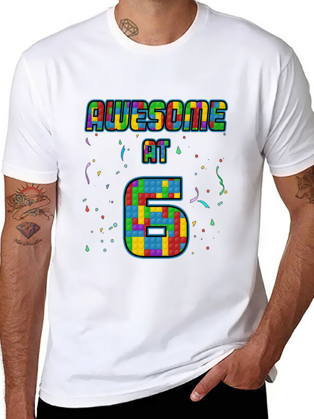 Awesome at 6 Pop It Birthday T-Shirt