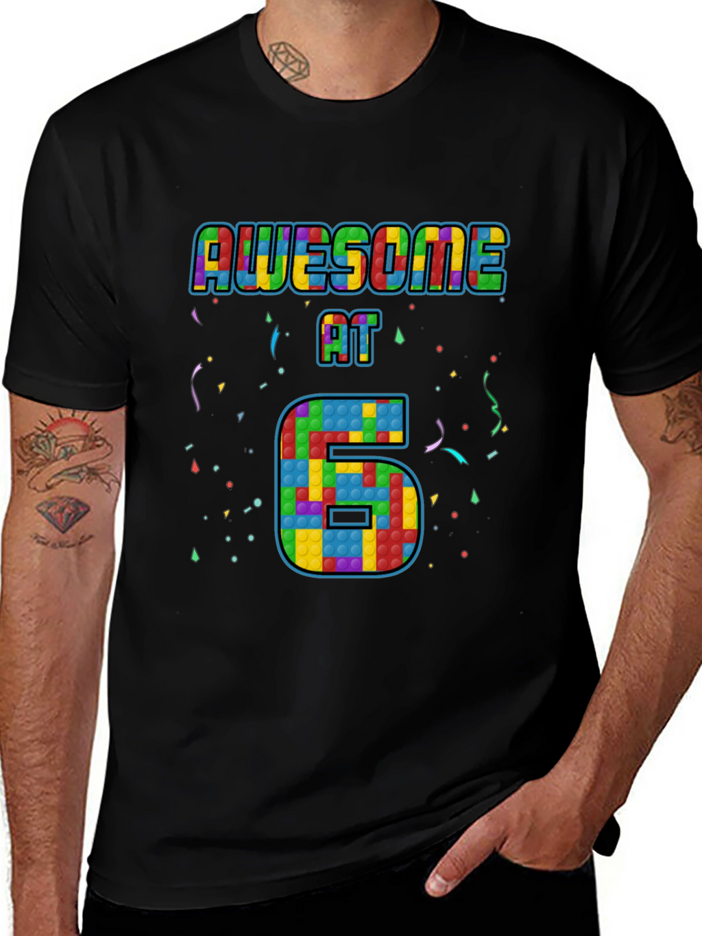 Awesome at 6 Pop It Birthday T-Shirt