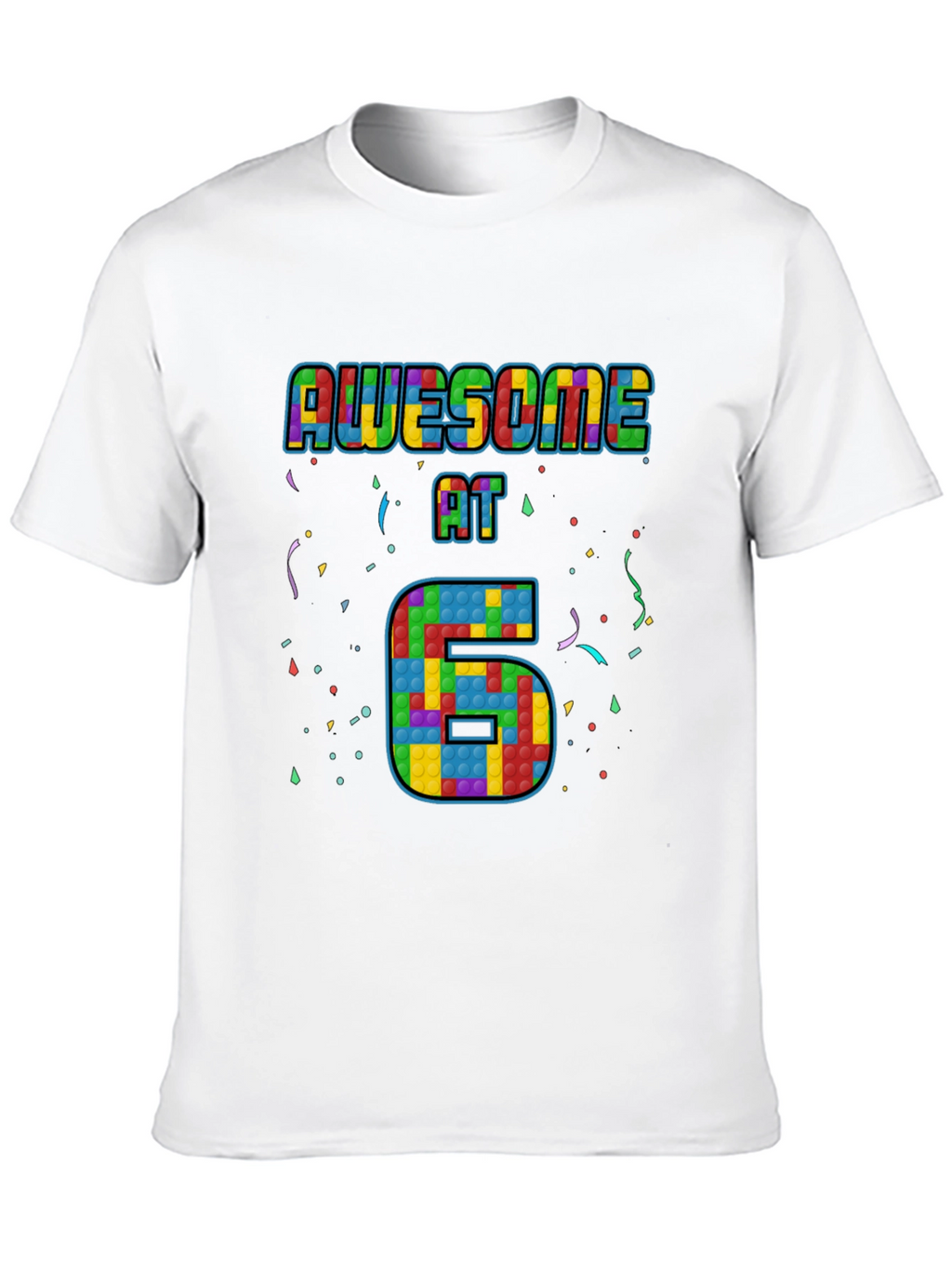 Awesome at 6 Pop It Birthday T-Shirt