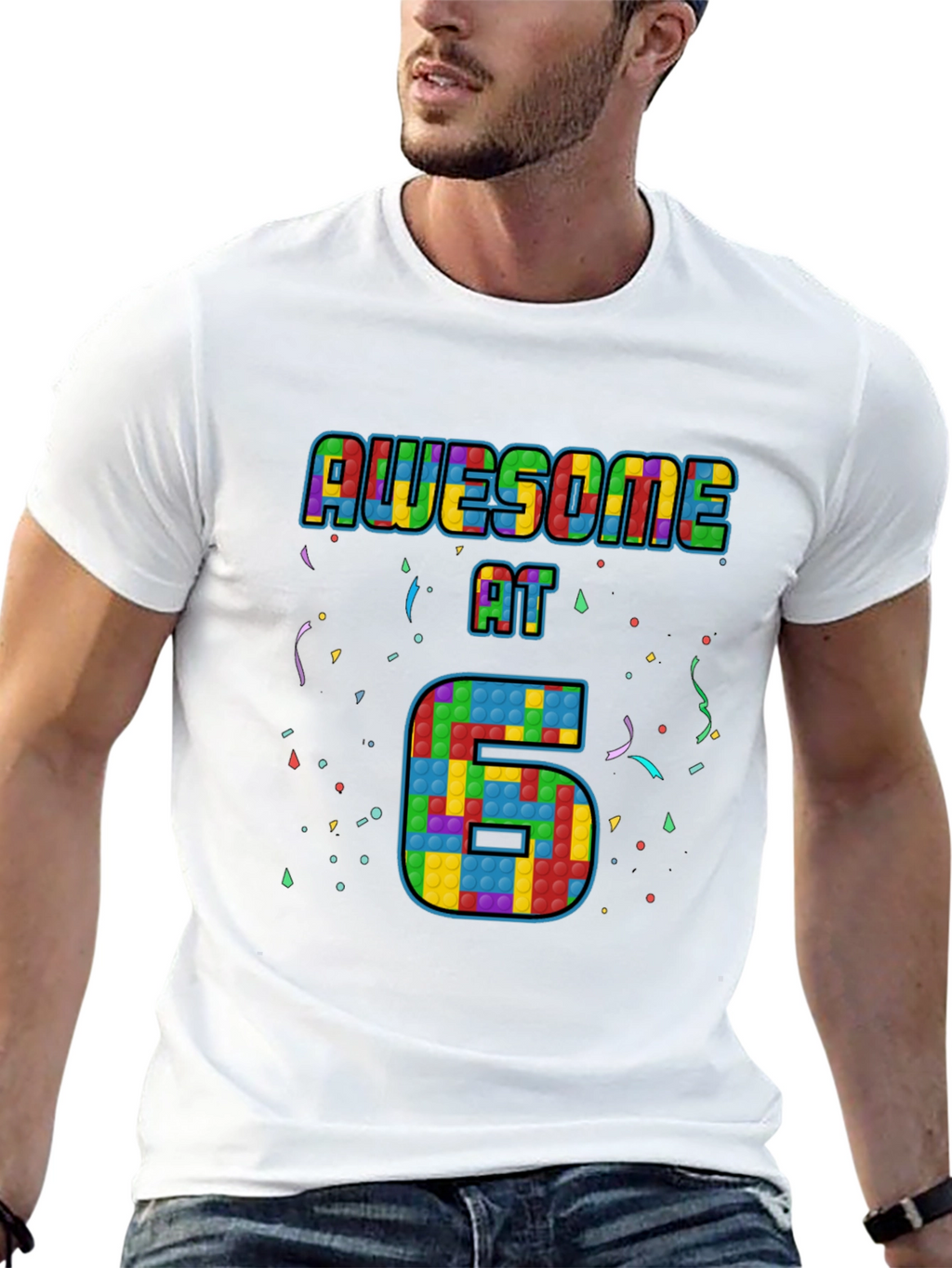 Awesome at 6 Pop It Birthday T-Shirt