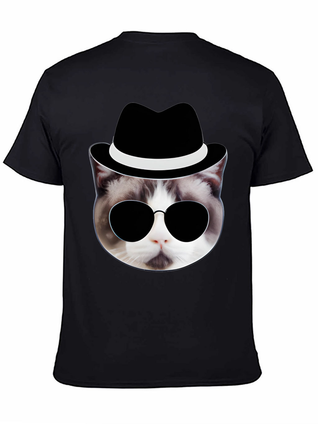 Cool Cat in Hat T-Shirt