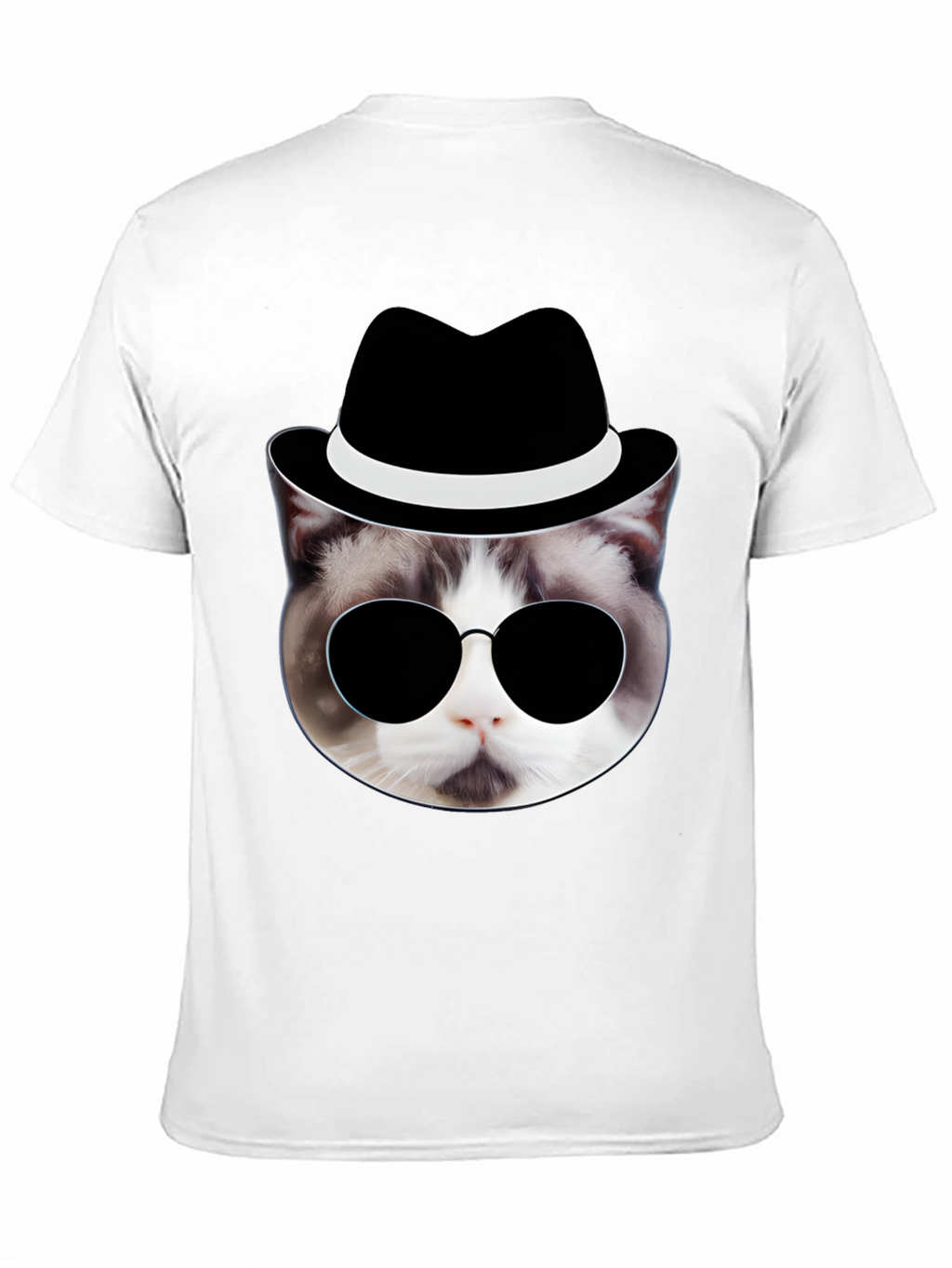Cool Cat in Hat T-Shirt