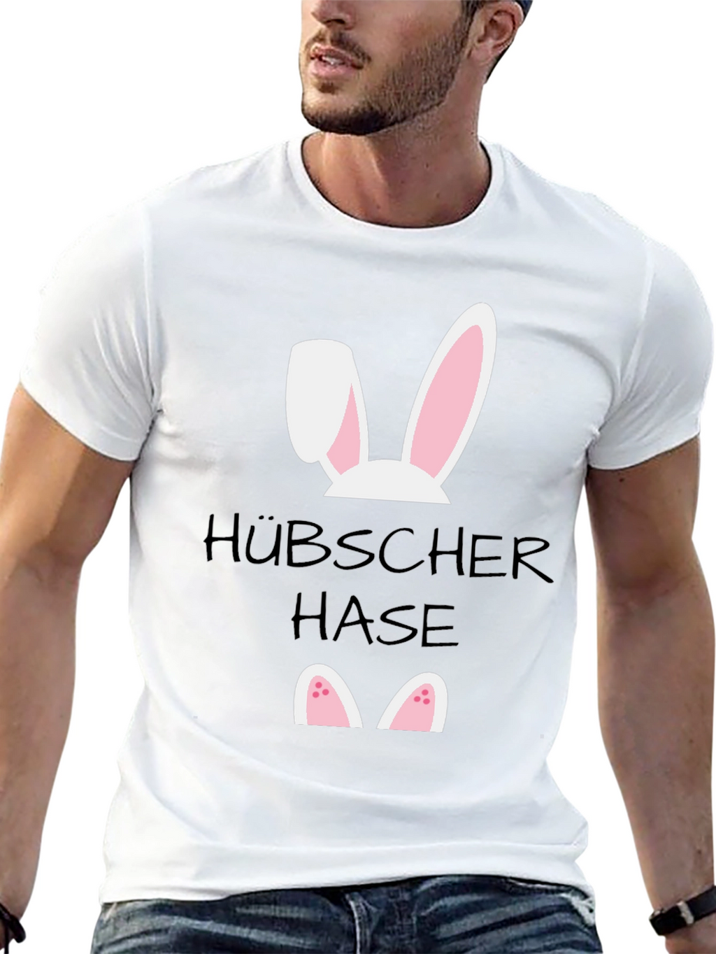 Funny Easter Bunny T-Shirt - Hübscher Hase Design