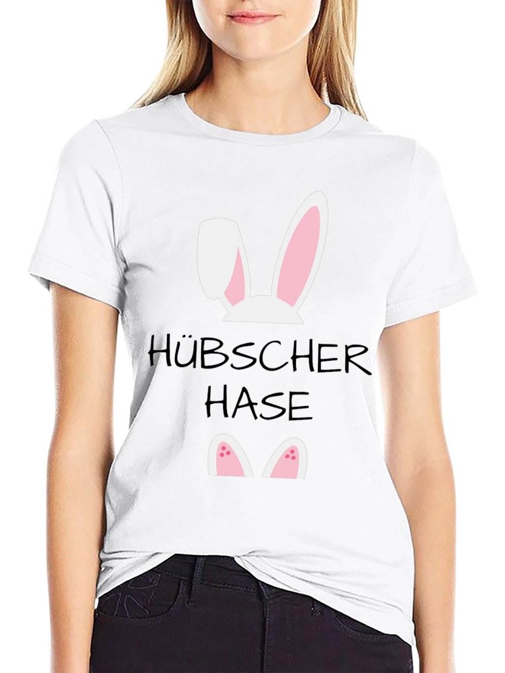 Funny Easter Bunny T-Shirt - Hübscher Hase Design