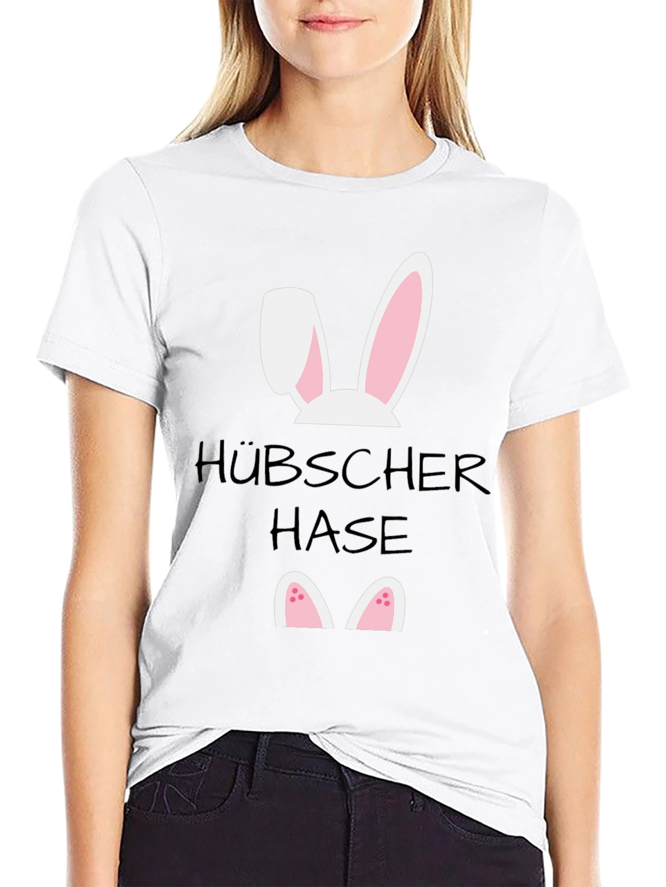 Funny Easter Bunny T-Shirt - Hübscher Hase Design