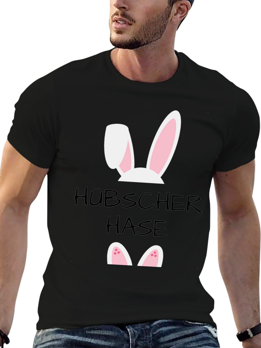 Funny Easter Bunny T-Shirt - Hübscher Hase Design