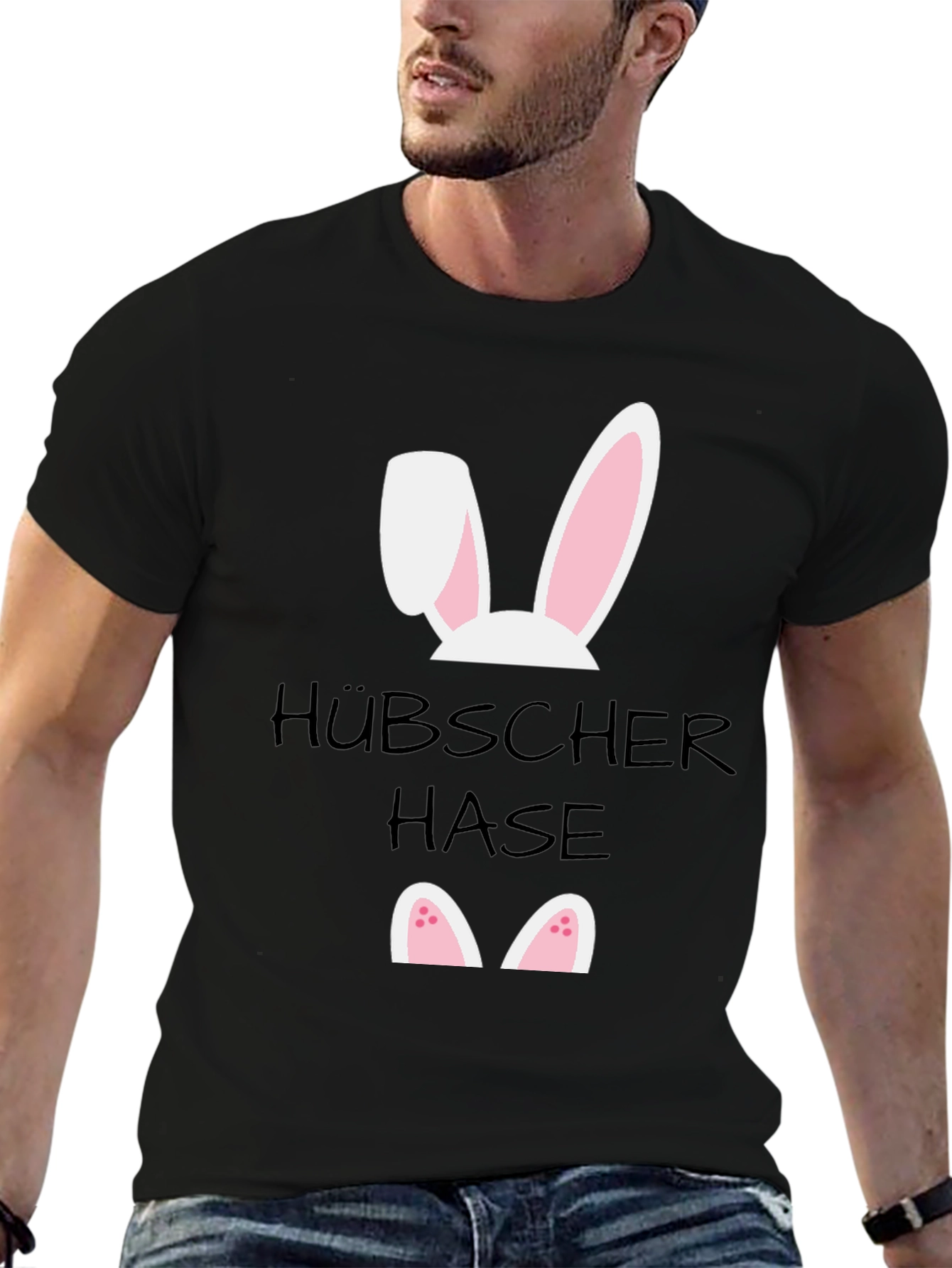 Funny Easter Bunny T-Shirt - Hübscher Hase Design