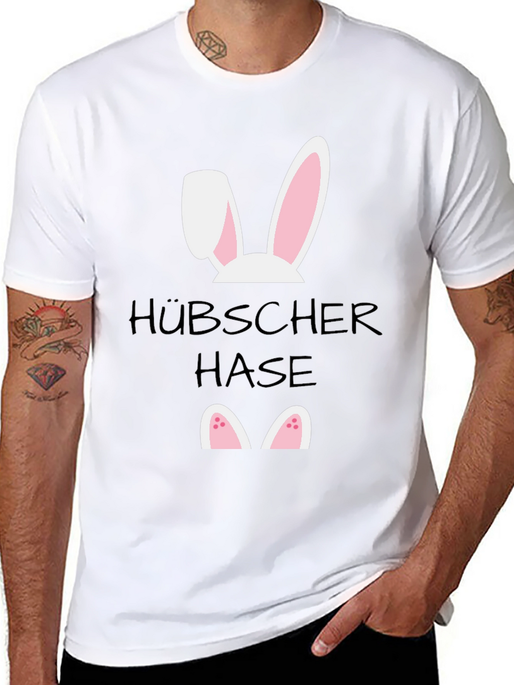 Funny Easter Bunny T-Shirt - Hübscher Hase Design