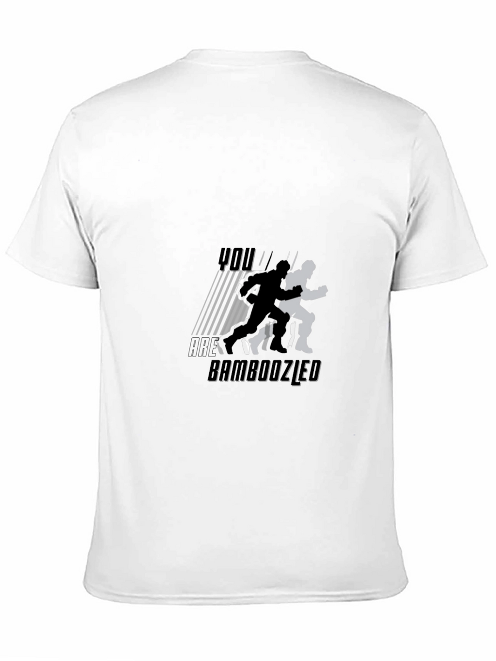 Bamboozled Graphic Tee - Running Silhouette Mens Black T-Shirt