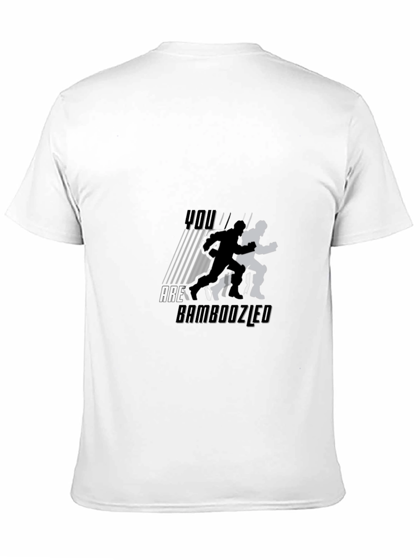 Bamboozled Graphic Tee - Running Silhouette Mens Black T-Shirt