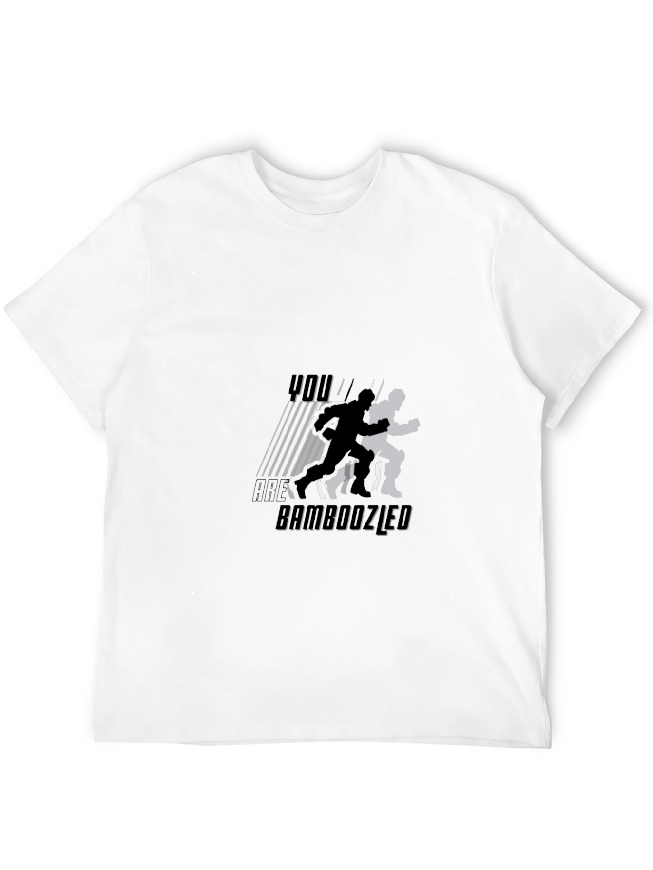 Bamboozled Graphic Tee - Running Silhouette Mens Black T-Shirt