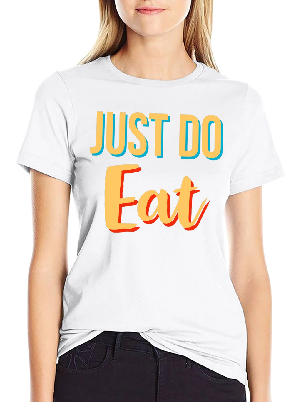 Just Do Eat Black T-Shirt - Funny Foodie Tee
