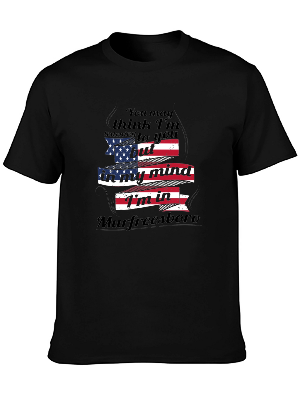 Murfreesboro Mind T-Shirt American Flag Design