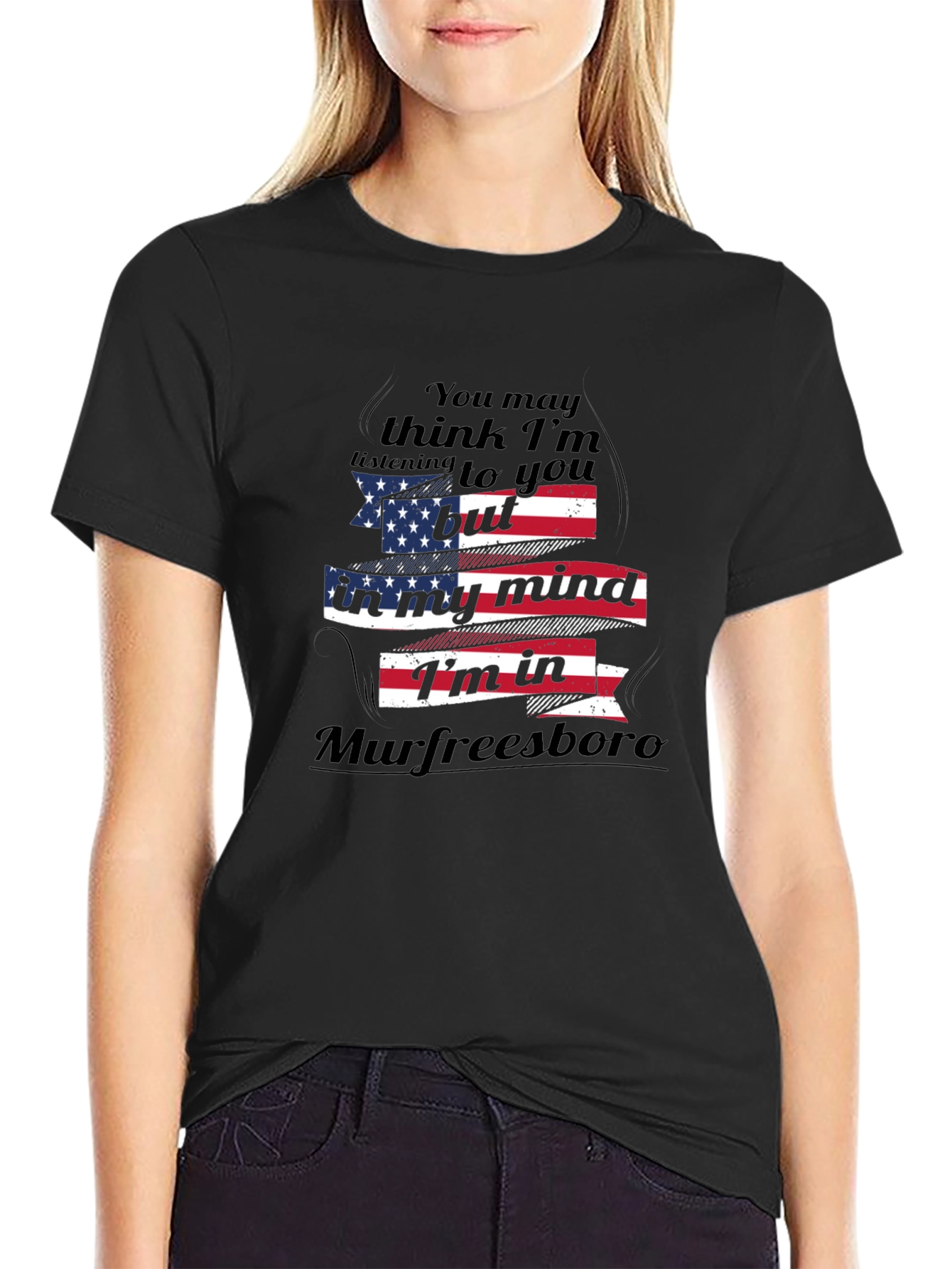 Murfreesboro Mind T-Shirt American Flag Design