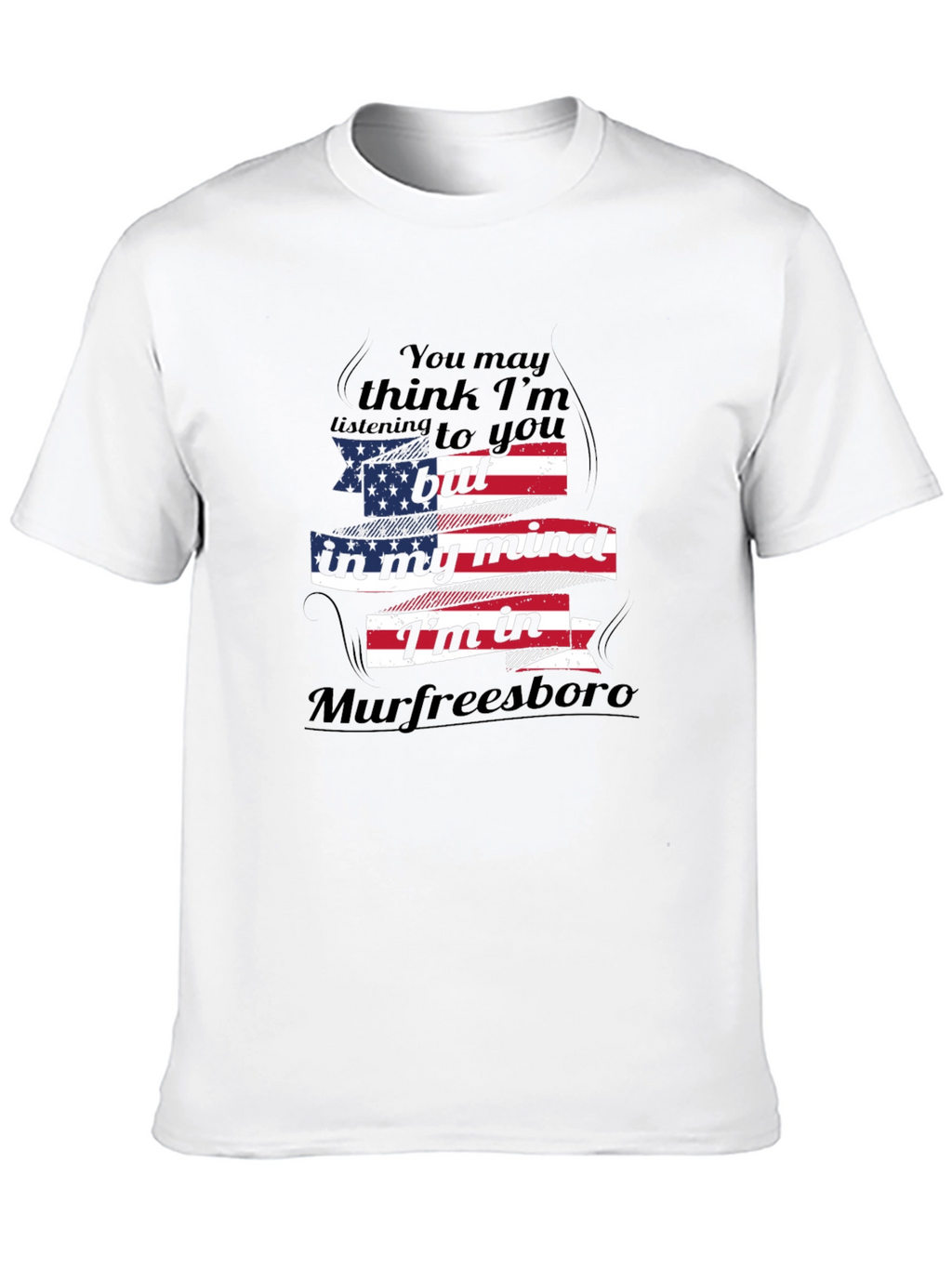 Murfreesboro Mind T-Shirt American Flag Design