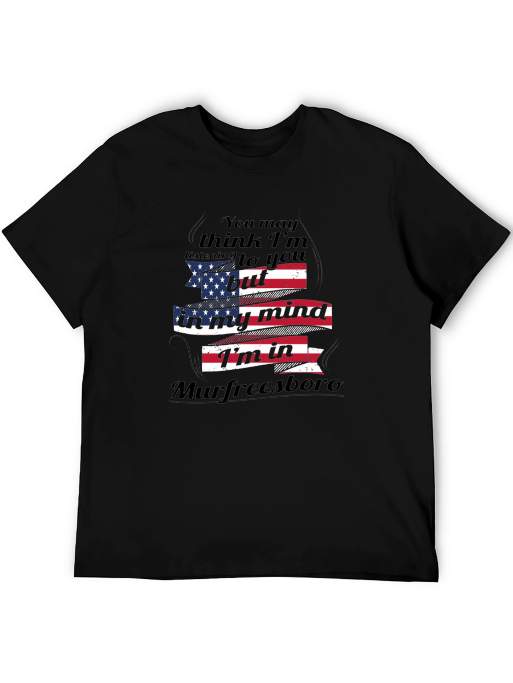 Murfreesboro Mind T-Shirt American Flag Design