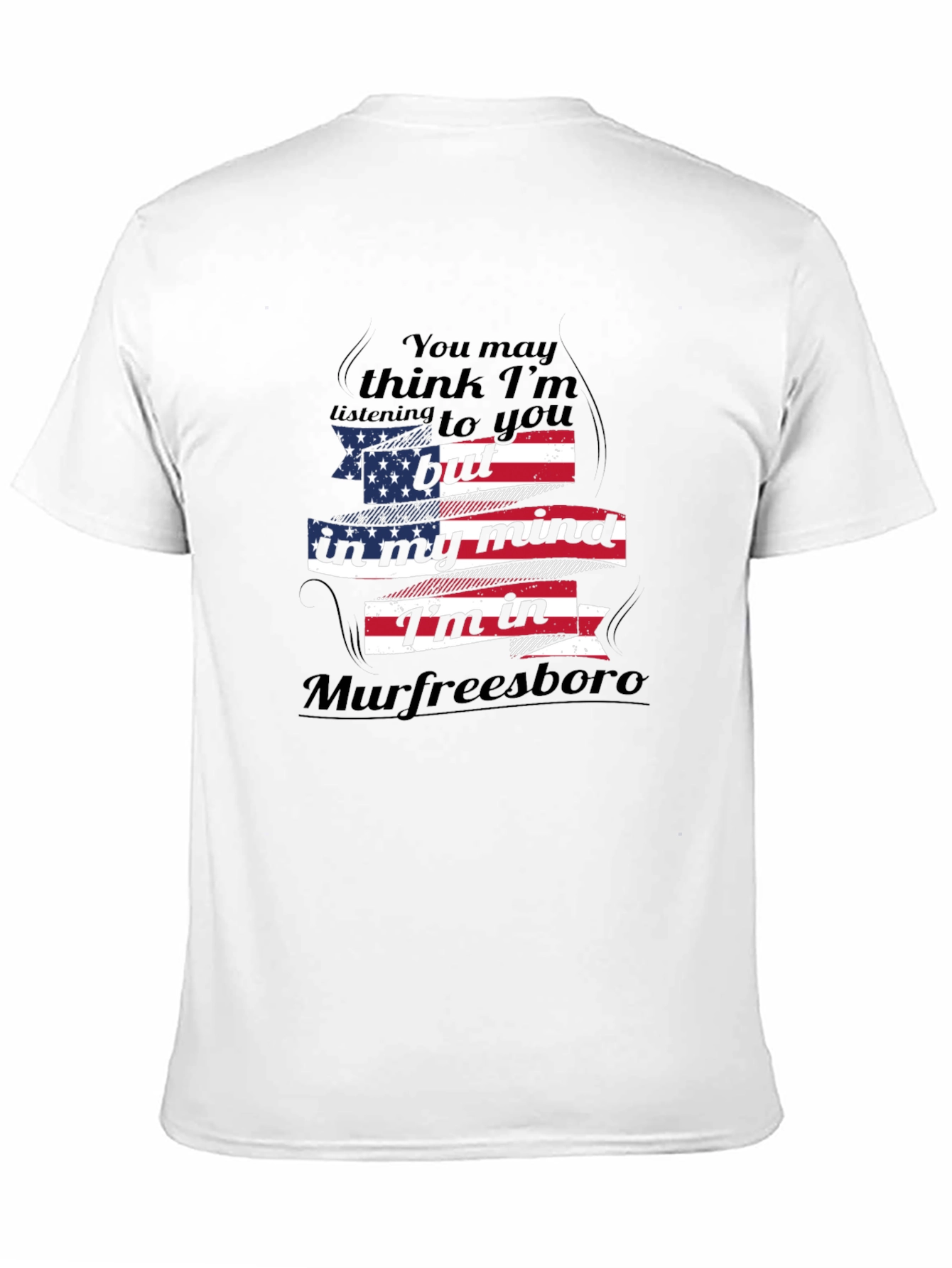 Murfreesboro Mind T-Shirt American Flag Design
