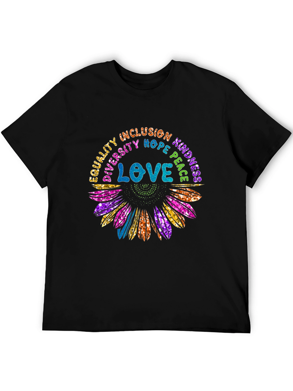 Equality Love Sunflower Graphic T-Shirt