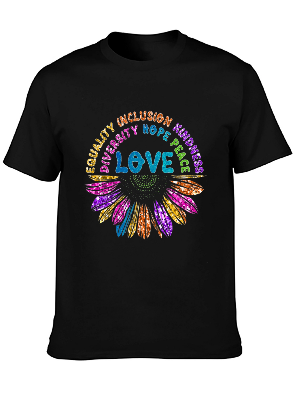 Equality Love Sunflower Graphic T-Shirt