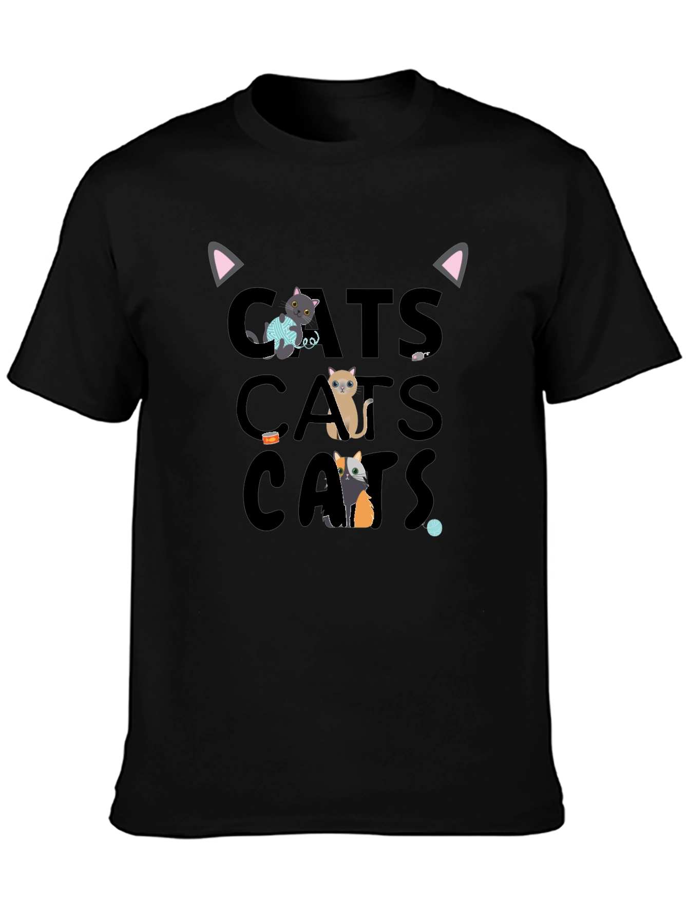 Cute Cats Graphic Tee Shirt