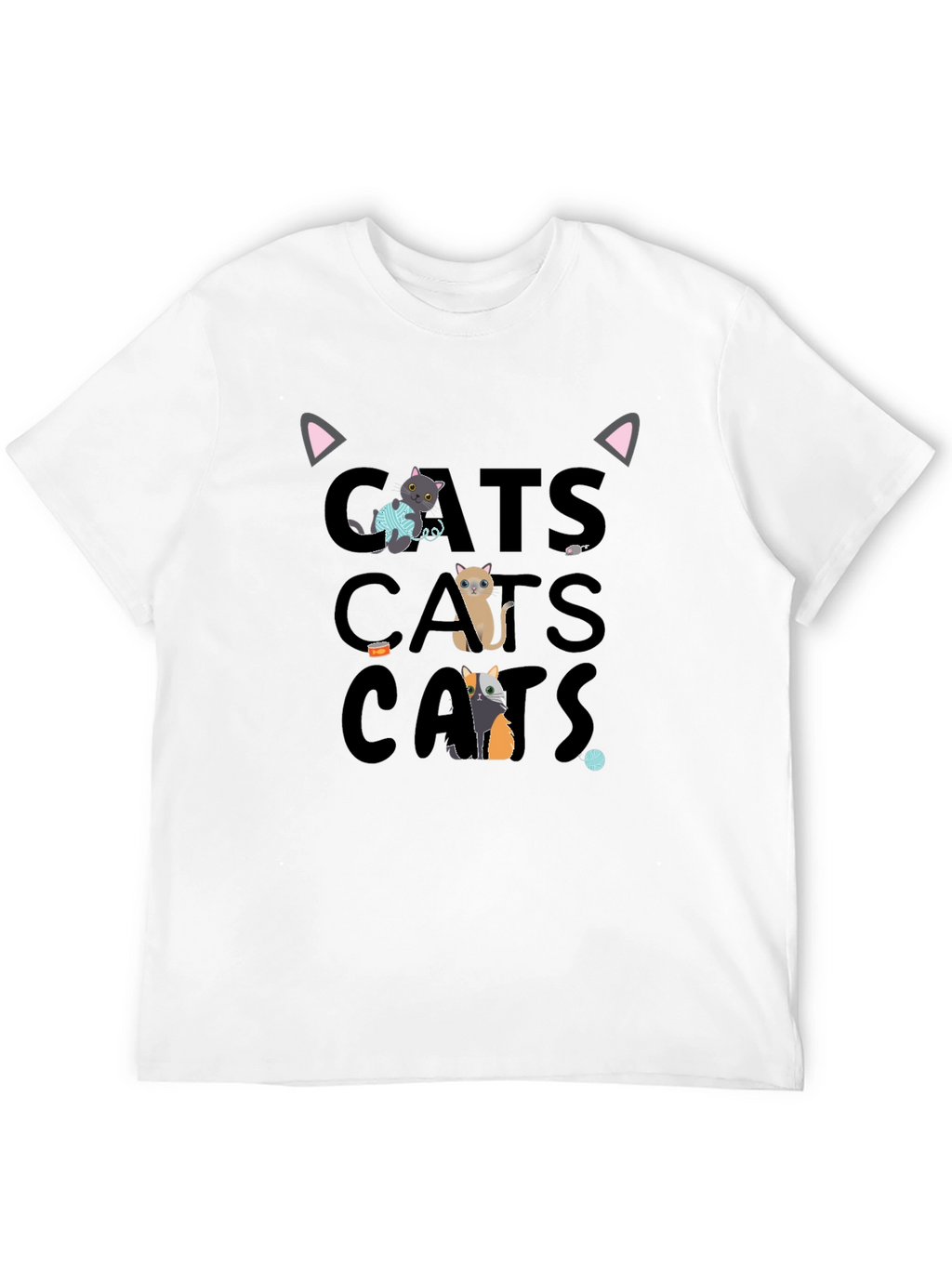 Cute Cats Graphic Tee Shirt