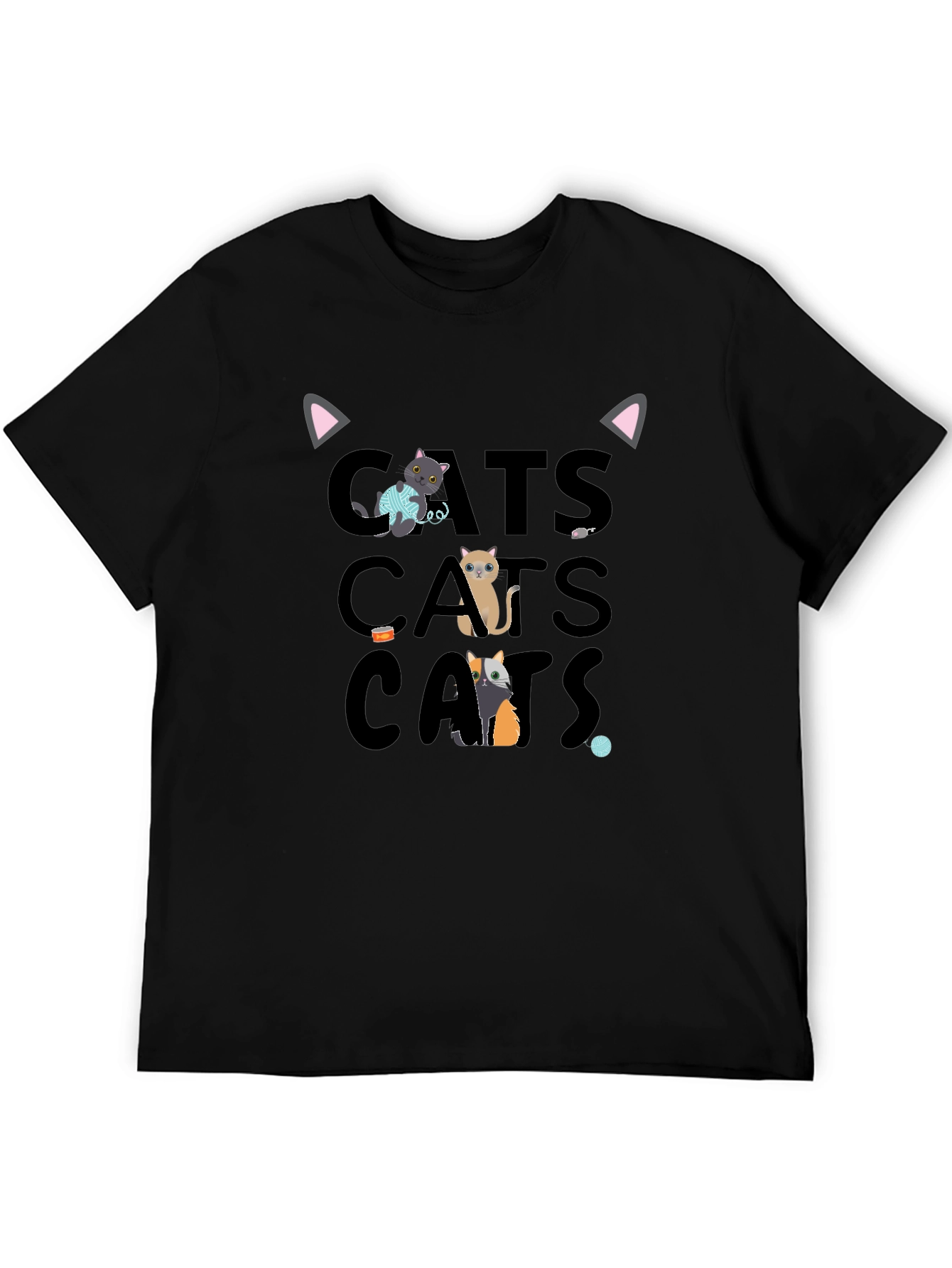 Cute Cats Graphic Tee Shirt