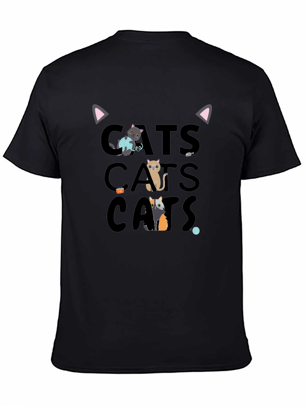Cute Cats Graphic Tee Shirt