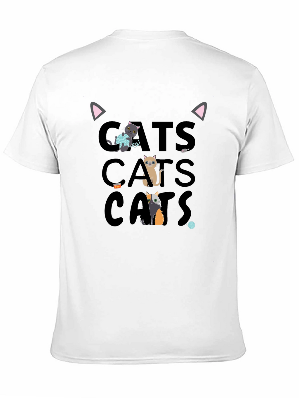 Cute Cats Graphic Tee Shirt