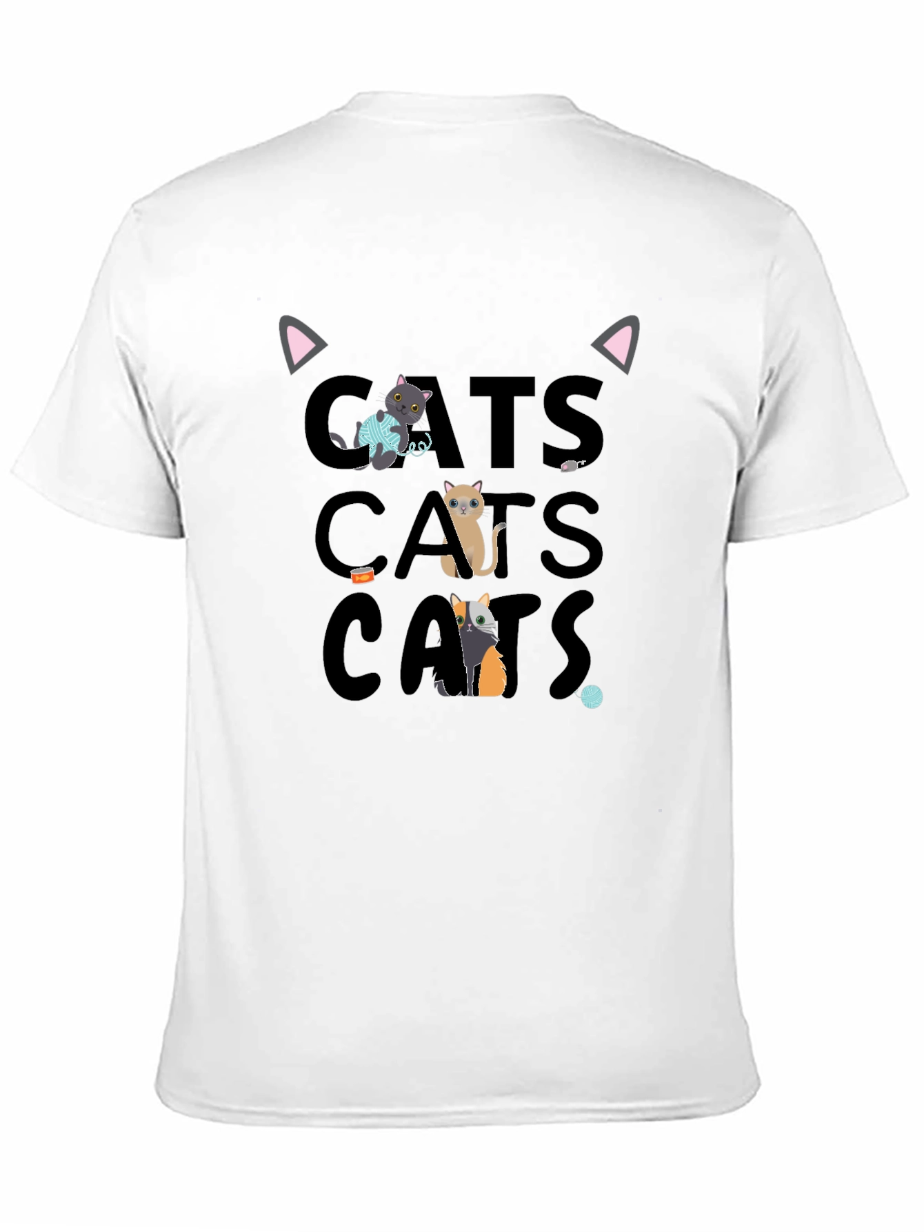 Cute Cats Graphic Tee Shirt