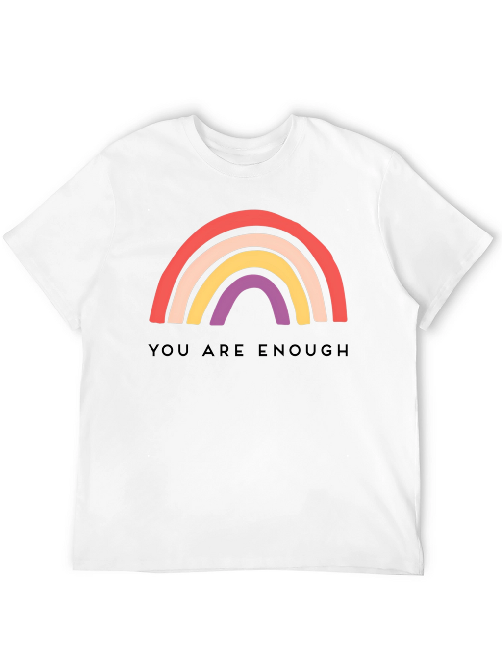 You Are Enough Rainbow Graphic Tee