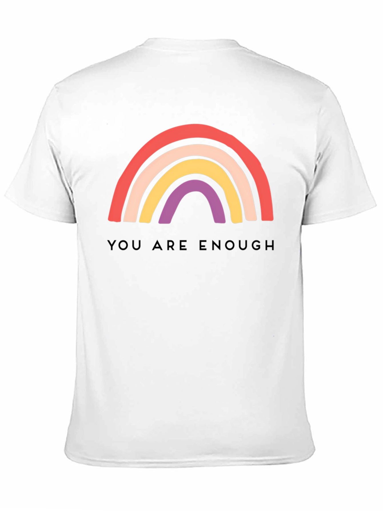 You Are Enough Rainbow Graphic Tee
