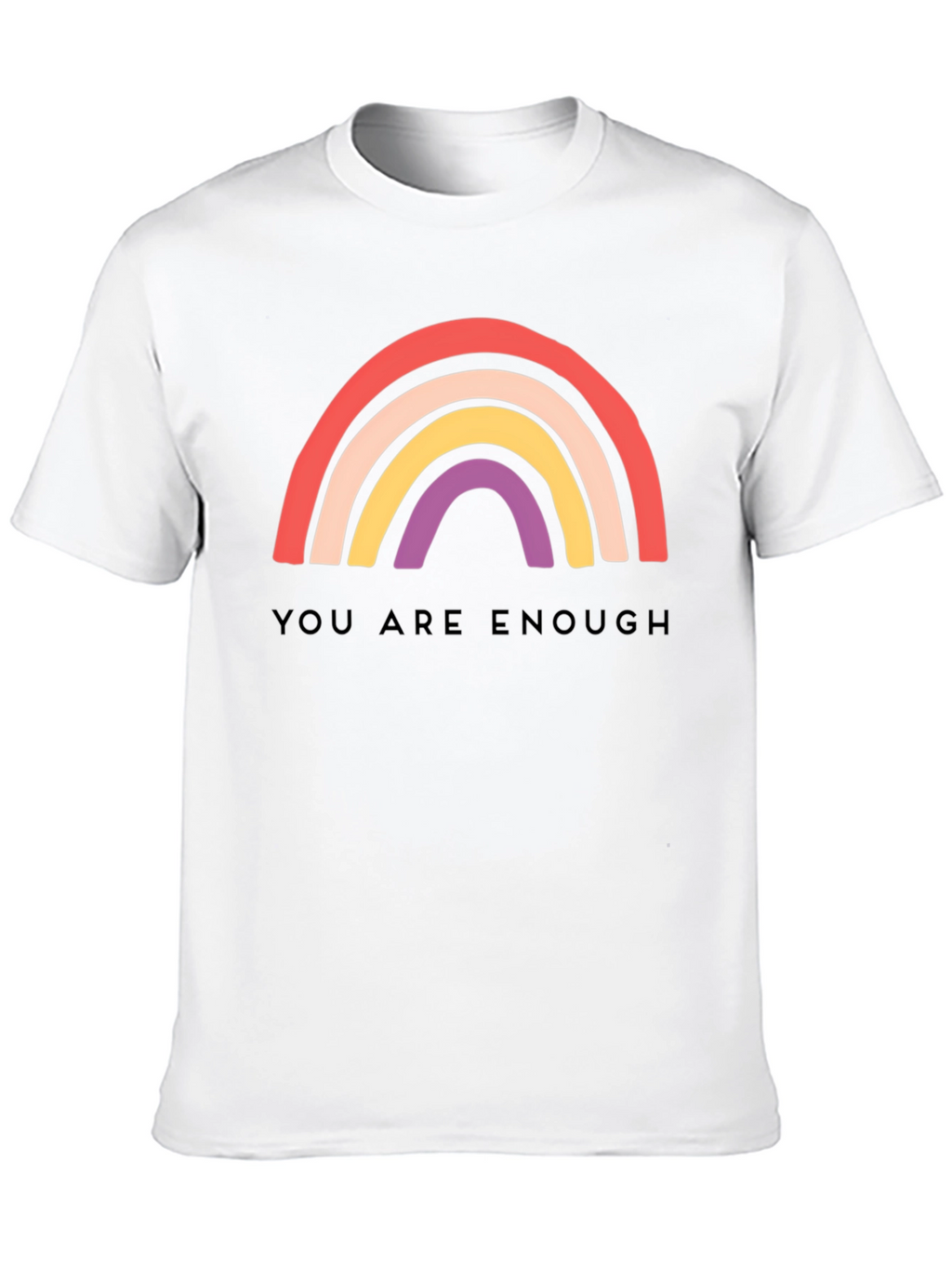 You Are Enough Rainbow Graphic Tee