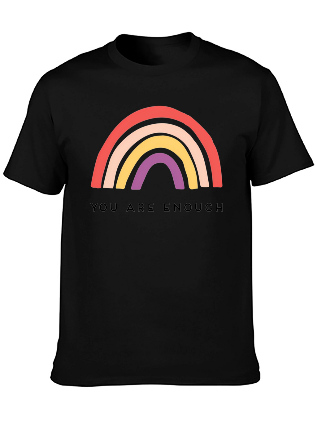 You Are Enough Rainbow Graphic Tee