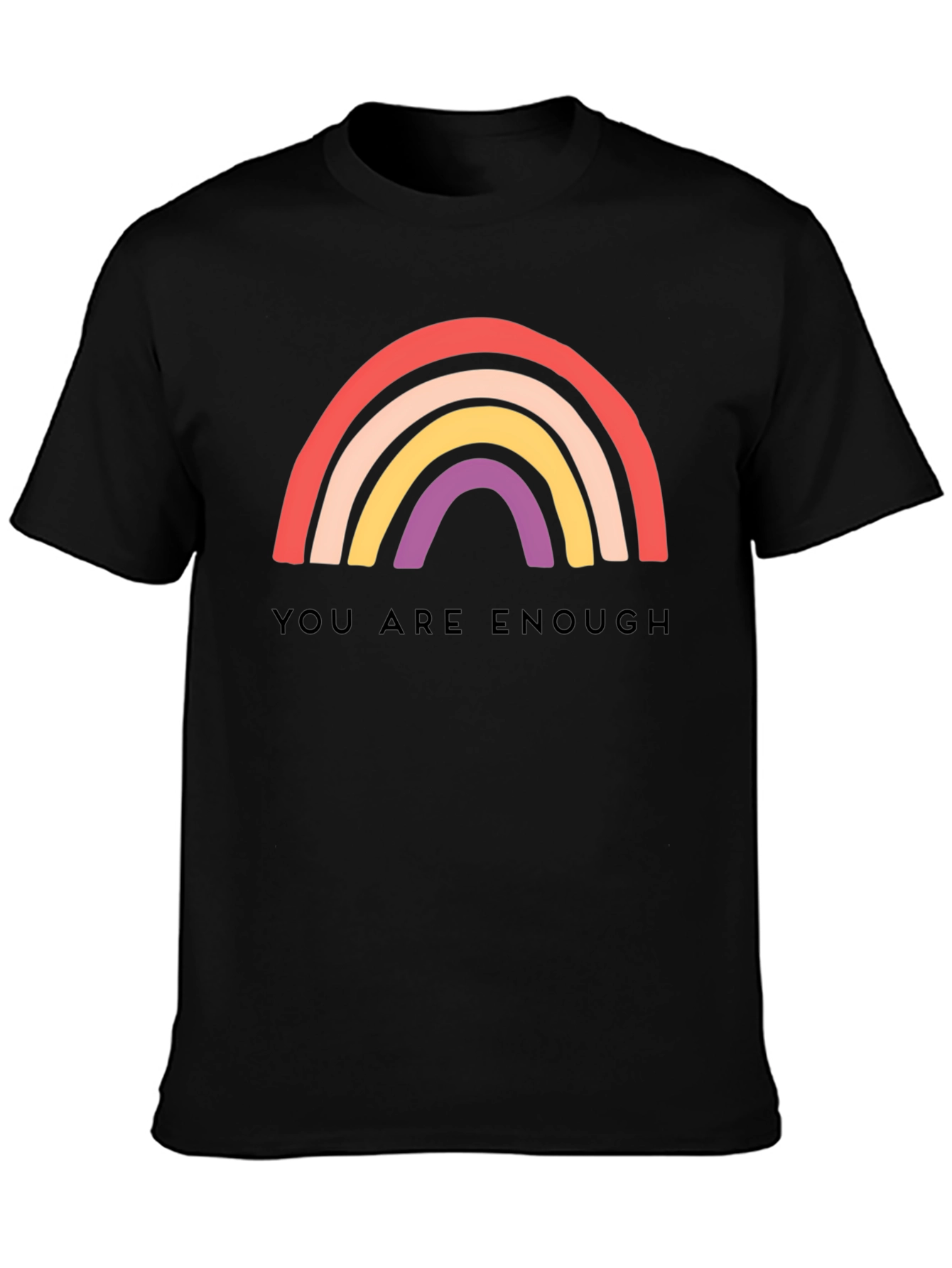 You Are Enough Rainbow Graphic Tee