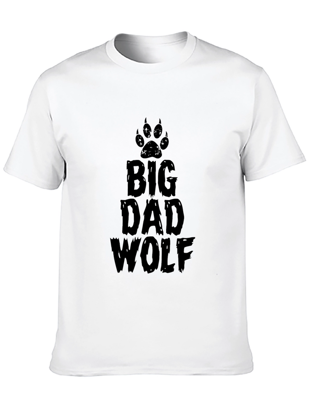 Big Dad Wolf Graphic Print T-Shirt